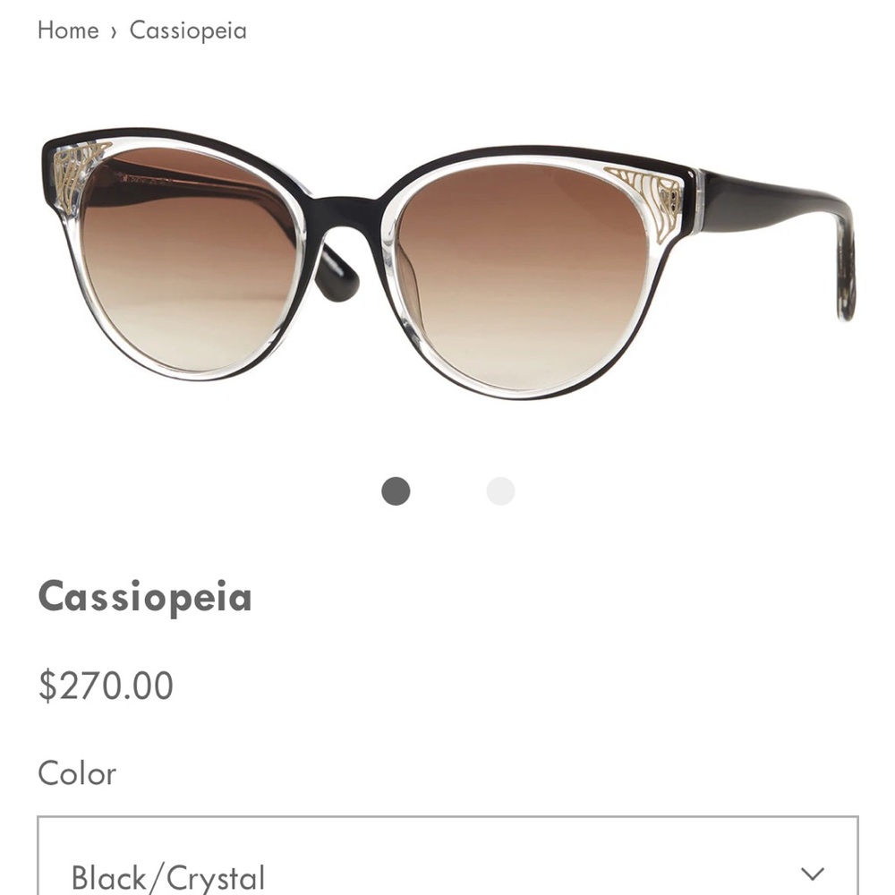 Jonathan Cate UPTOWN Cassiopeia Black Sunglasses